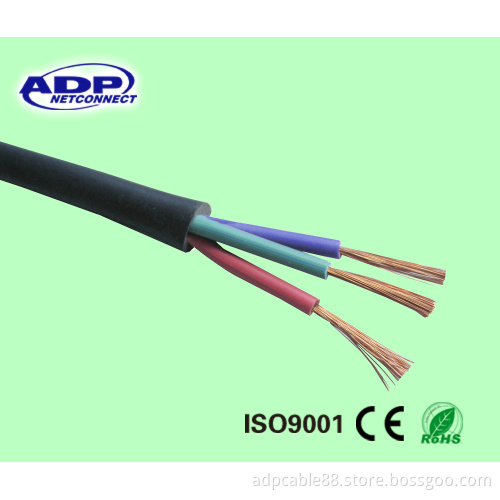 PVC Insulated Cable Rvv 3 Cores 4mm Flexible Copper Cable